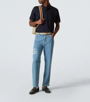Gucci Double G cotton-blend piqué polo shirt | Thumbnail 2 Gucci Double G cotton-blend piqué polo shirt | Thumbnail 2
