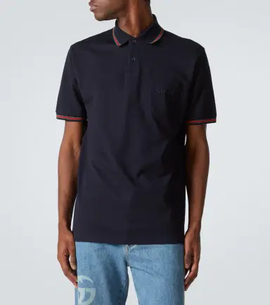 Gucci Double G cotton-blend piqué polo shirt | Thumbnail 4 Gucci Double G cotton-blend piqué polo shirt | Thumbnail 4