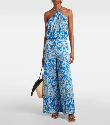 Poupette St Barth Clea high-rise printed wide-leg pants | Thumbnail 4 Poupette St Barth Clea high-rise printed wide-leg pants | Thumbnail 4
