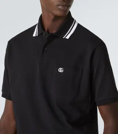 Gucci GG Web cotton-blend polo shirt | Thumbnail 4 Gucci GG Web cotton-blend polo shirt | Thumbnail 4