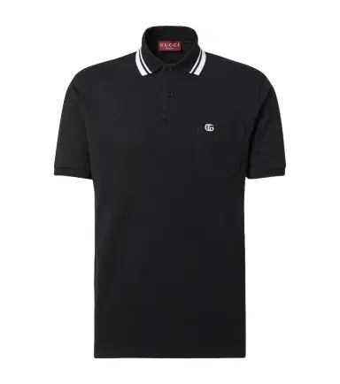 Gucci GG Web cotton-blend polo shirt | Thumbnail 1 Gucci GG Web cotton-blend polo shirt | Thumbnail 1