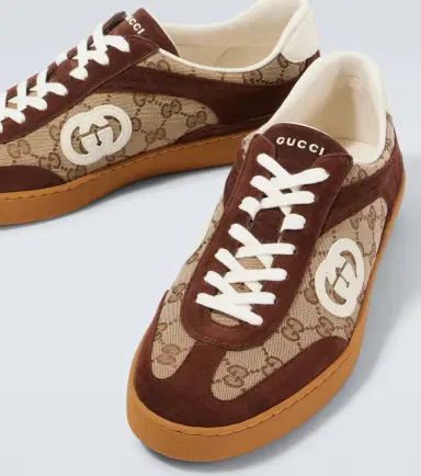 Gucci Interlocking G suede-trimmed sneakers | Thumbnail 5 Gucci Interlocking G suede-trimmed sneakers | Thumbnail 5
