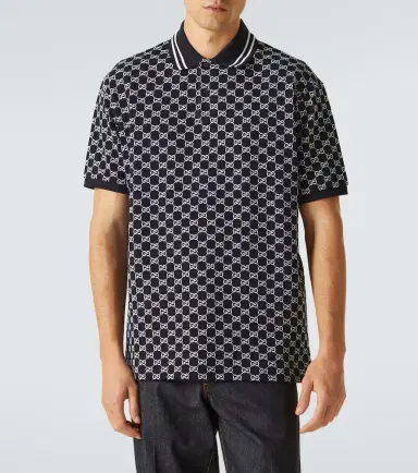 Gucci GG cotton piquet jacquard polo shirt | Thumbnail 5 Gucci GG cotton piquet jacquard polo shirt | Thumbnail 5