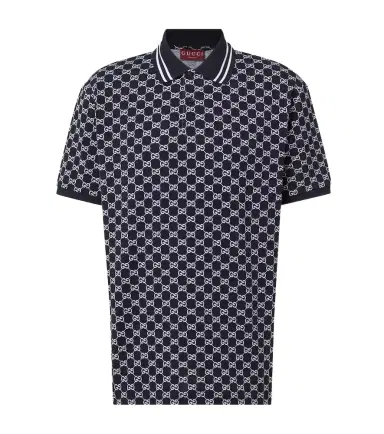 Gucci GG cotton piquet jacquard polo shirt | Thumbnail 1 Gucci GG cotton piquet jacquard polo shirt | Thumbnail 1