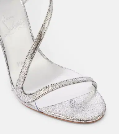 Christian Louboutin Rosalie 100 mirrored leather sandals | Thumbnail 2 Christian Louboutin Rosalie 100 mirrored leather sandals | Thumbnail 2
