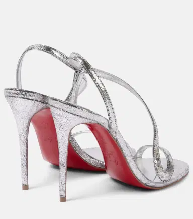 Christian Louboutin Rosalie 100 mirrored leather sandals | Thumbnail 4 Christian Louboutin Rosalie 100 mirrored leather sandals | Thumbnail 4