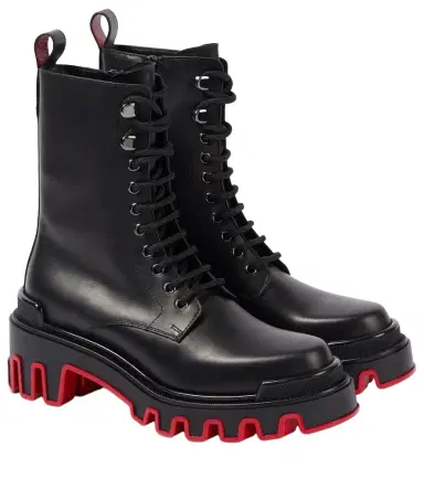 Christian Louboutin Dune Trott Alta leather combat boots | Thumbnail 1 Christian Louboutin Dune Trott Alta leather combat boots | Thumbnail 1