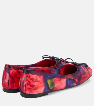 Christian Louboutin Mamadrague floral satin ballet flats | Thumbnail 3 Christian Louboutin Mamadrague floral satin ballet flats | Thumbnail 3