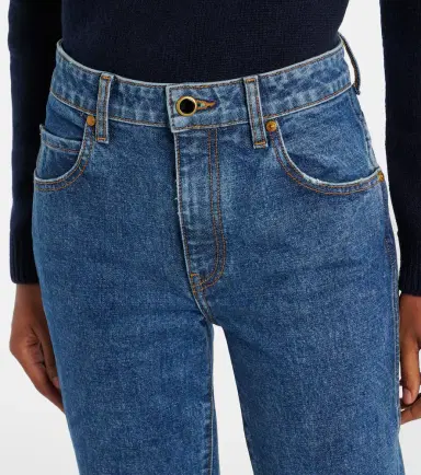 Khaite Vivian cropped bootcut jeans | Thumbnail 3 Khaite Vivian cropped bootcut jeans | Thumbnail 3