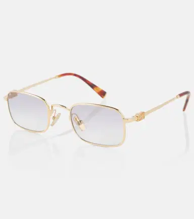 Miu Miu Logo rectangular sunglasses | Thumbnail 3 Miu Miu Logo rectangular sunglasses | Thumbnail 3