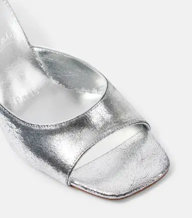 Christian Louboutin Condora 55 metallic leather mules | Thumbnail 2 Christian Louboutin Condora 55 metallic leather mules | Thumbnail 2