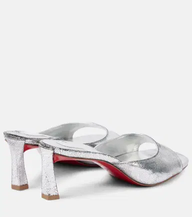 Christian Louboutin Condora 55 metallic leather mules | Thumbnail 4 Christian Louboutin Condora 55 metallic leather mules | Thumbnail 4