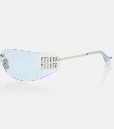 Miu Miu Logo rectangular sunglasses | Thumbnail 2 Miu Miu Logo rectangular sunglasses | Thumbnail 2