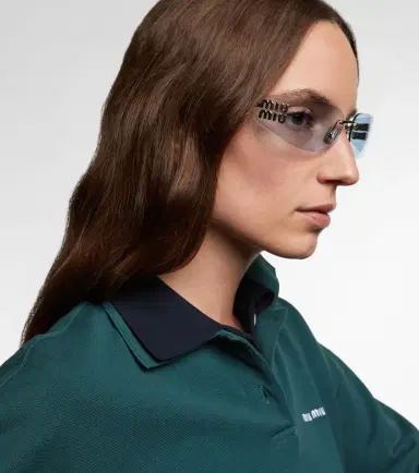 Miu Miu Logo rectangular sunglasses | Thumbnail 5 Miu Miu Logo rectangular sunglasses | Thumbnail 5