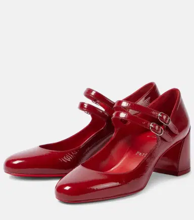 Christian Louboutin Miss Jane 55 patent leather Mary Jane pumps | Thumbnail 3 Christian Louboutin Miss Jane 55 patent leather Mary Jane pumps | Thumbnail 3