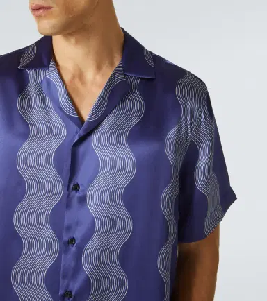 Frescobol Carioca Roberto printed silk bowling shirt | Thumbnail 2 Frescobol Carioca Roberto printed silk bowling shirt | Thumbnail 2