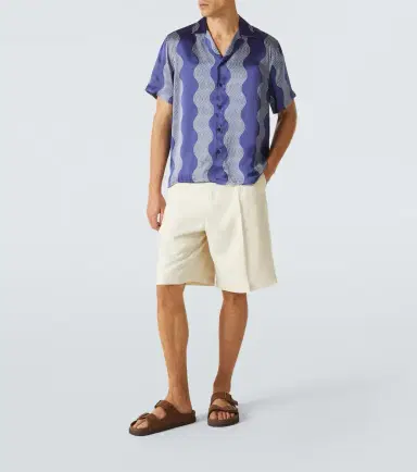 Frescobol Carioca Roberto printed silk bowling shirt | Thumbnail 4 Frescobol Carioca Roberto printed silk bowling shirt | Thumbnail 4