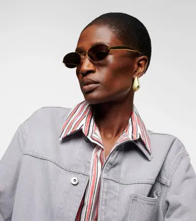 Bottega Veneta Sardine oval sunglasses | Thumbnail 5 Bottega Veneta Sardine oval sunglasses | Thumbnail 5