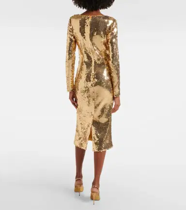 Dolce & Gabbana Sequined midi dress | Thumbnail 3 Dolce & Gabbana Sequined midi dress | Thumbnail 3
