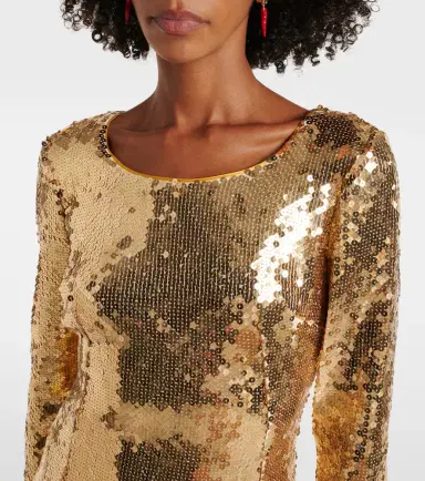 Dolce & Gabbana Sequined midi dress | Thumbnail 4 Dolce & Gabbana Sequined midi dress | Thumbnail 4