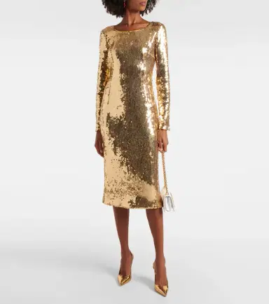 Dolce & Gabbana Sequined midi dress | Thumbnail 5 Dolce & Gabbana Sequined midi dress | Thumbnail 5
