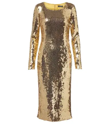 Dolce & Gabbana Sequined midi dress | Thumbnail 1 Dolce & Gabbana Sequined midi dress | Thumbnail 1