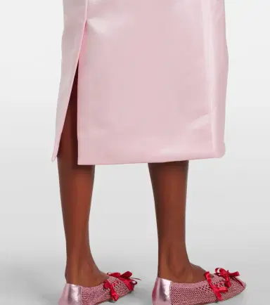 Simone Rocha Draped satin midi skirt | Thumbnail 5 Simone Rocha Draped satin midi skirt | Thumbnail 5