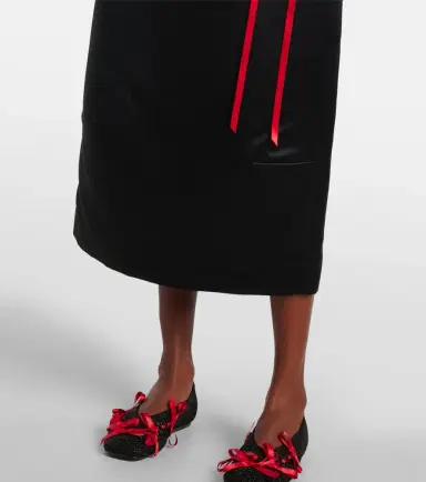 Simone Rocha Bow-detail satin midi dress | Thumbnail 4 Simone Rocha Bow-detail satin midi dress | Thumbnail 4