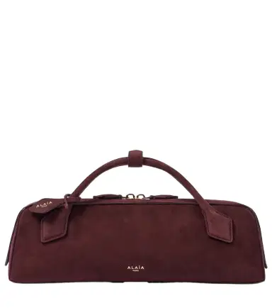 Alaïa Alaïa Le Teckel suede top-handle bag | Thumbnail 1 Alaïa Alaïa Le Teckel suede top-handle bag | Thumbnail 1