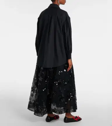 Simone Rocha Floral-appliqué cotton shirt | Thumbnail 6 Simone Rocha Floral-appliqué cotton shirt | Thumbnail 6