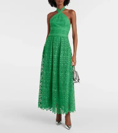 Elie Saab Halterneck midi dress | Thumbnail 4 Elie Saab Halterneck midi dress | Thumbnail 4