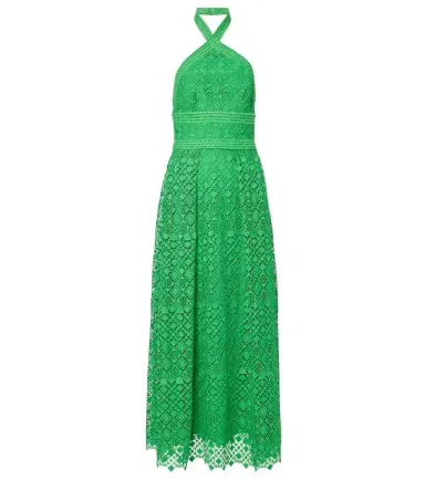 Elie Saab Halterneck midi dress | Thumbnail 1 Elie Saab Halterneck midi dress | Thumbnail 1