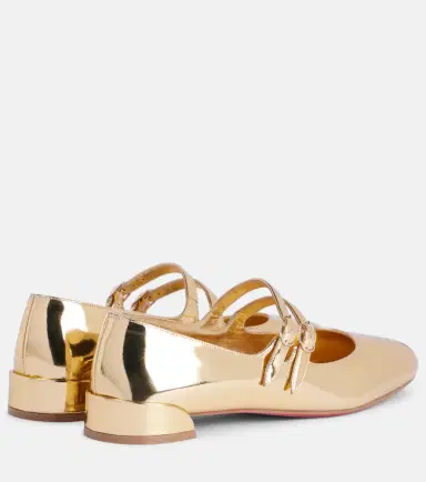 Christian Louboutin Sweet Jane mirrored leather Mary Jane flats | Thumbnail 3 Christian Louboutin Sweet Jane mirrored leather Mary Jane flats | Thumbnail 3