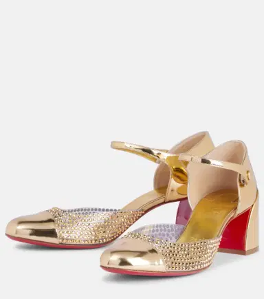 Christian Louboutin Miss MJ Strass mirrored leather and PVC pumps | Thumbnail 3 Christian Louboutin Miss MJ Strass mirrored leather and PVC pumps | Thumbnail 3