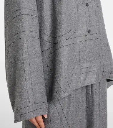 Toteme Monogram flannel pajama shirt | Thumbnail 4 Toteme Monogram flannel pajama shirt | Thumbnail 4