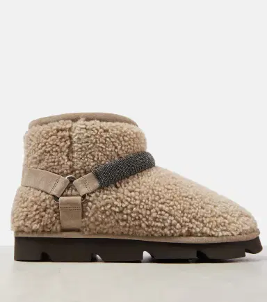 Brunello Cucinelli Monili Beads shearling snow boots | Thumbnail 2 Brunello Cucinelli Monili Beads shearling snow boots | Thumbnail 2