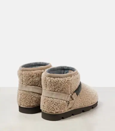 Brunello Cucinelli Monili Beads shearling snow boots | Thumbnail 3 Brunello Cucinelli Monili Beads shearling snow boots | Thumbnail 3