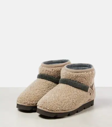 Brunello Cucinelli Monili Beads shearling snow boots | Thumbnail 4 Brunello Cucinelli Monili Beads shearling snow boots | Thumbnail 4