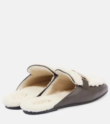 Tod's Catena shearling and leather mules | Thumbnail 3 Tod's Catena shearling and leather mules | Thumbnail 3