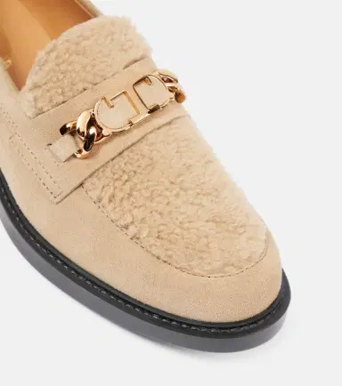 Tod's Shearling-trimmed suede loafers | Thumbnail 5 Tod's Shearling-trimmed suede loafers | Thumbnail 5