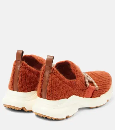 Tod's Kate leather-trimmed slip-on sneakers | Thumbnail 2 Tod's Kate leather-trimmed slip-on sneakers | Thumbnail 2
