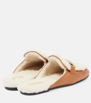 Tod's Catena shearling and leather mules | Thumbnail 5 Tod's Catena shearling and leather mules | Thumbnail 5