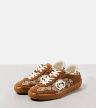 Gucci Interlocking G GG Canvas suede sneakers | Thumbnail 5 Gucci Interlocking G GG Canvas suede sneakers | Thumbnail 5