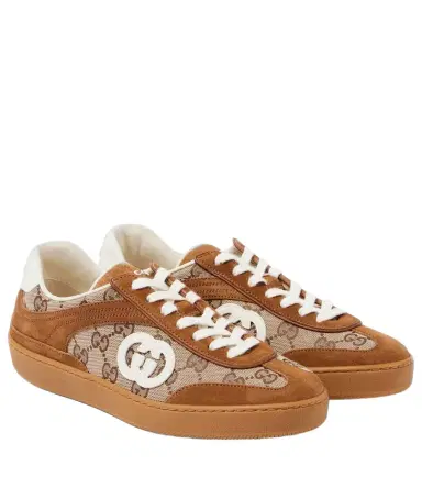 Gucci Interlocking G GG Canvas suede sneakers | Thumbnail 1 Gucci Interlocking G GG Canvas suede sneakers | Thumbnail 1