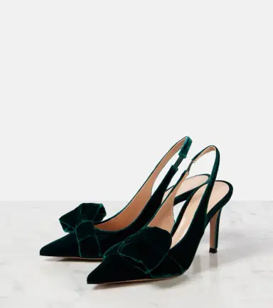 Gianvito Rossi 85 bow-detail velvet slingback pumps | Thumbnail 4 Gianvito Rossi 85 bow-detail velvet slingback pumps | Thumbnail 4