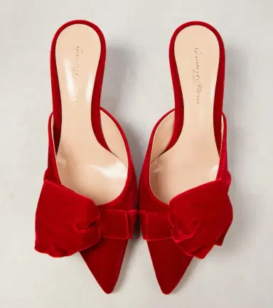 Gianvito Rossi 55 bow-detail velvet mules | Thumbnail 4 Gianvito Rossi 55 bow-detail velvet mules | Thumbnail 4