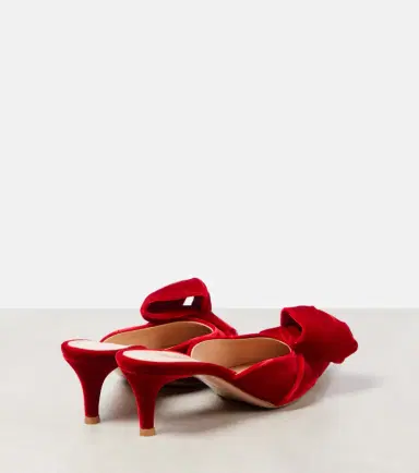 Gianvito Rossi 55 bow-detail velvet mules | Thumbnail 5 Gianvito Rossi 55 bow-detail velvet mules | Thumbnail 5