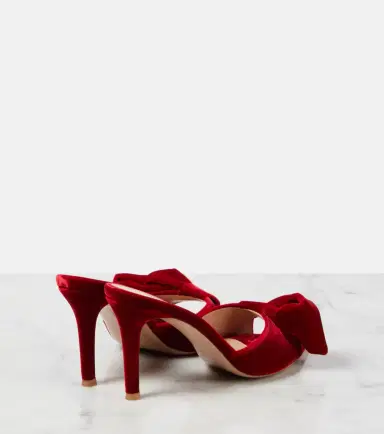 Gianvito Rossi 85 bow-detail velvet mules | Thumbnail 3 Gianvito Rossi 85 bow-detail velvet mules | Thumbnail 3