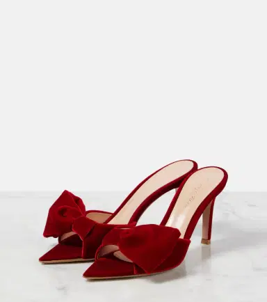 Gianvito Rossi 85 bow-detail velvet mules | Thumbnail 4 Gianvito Rossi 85 bow-detail velvet mules | Thumbnail 4