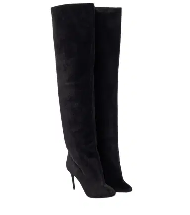 Alaïa Alaïa Decollete Cuissardes suede knee-high boots | Thumbnail 1 Alaïa Alaïa Decollete Cuissardes suede knee-high boots | Thumbnail 1